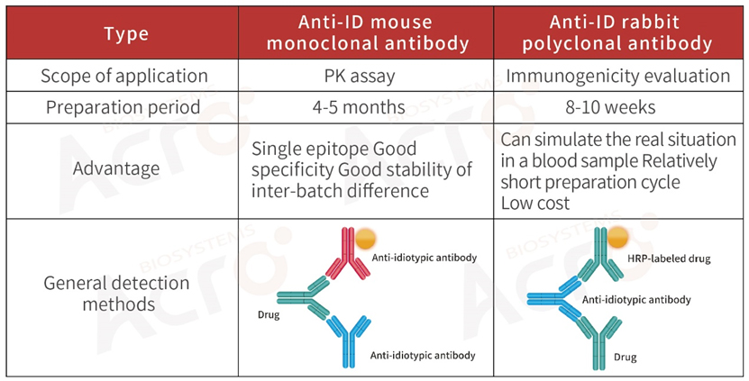 Development strategy of anti-idiotypic antibody for biosimilar