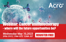 Webinar: Cancer immunotherapy-where will the future opportunities be?