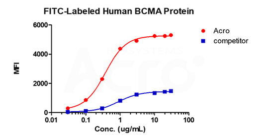 BCMA binding activity verified by FACS
