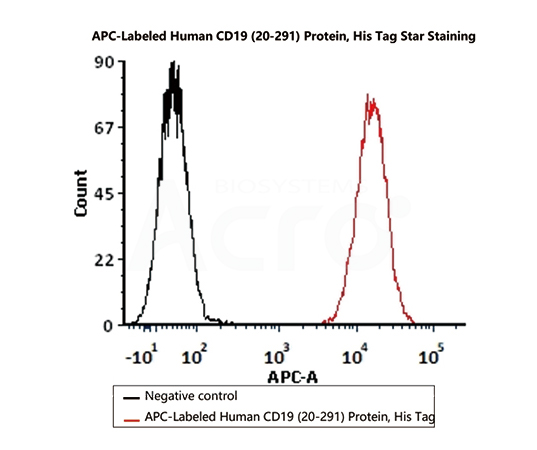 APC-CD19 FACS binding activity verified by FACS